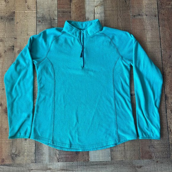 Magellan Outdoors Womens Turquoise Fleece Pullover Half-Zip XL - Picture 1 of 7